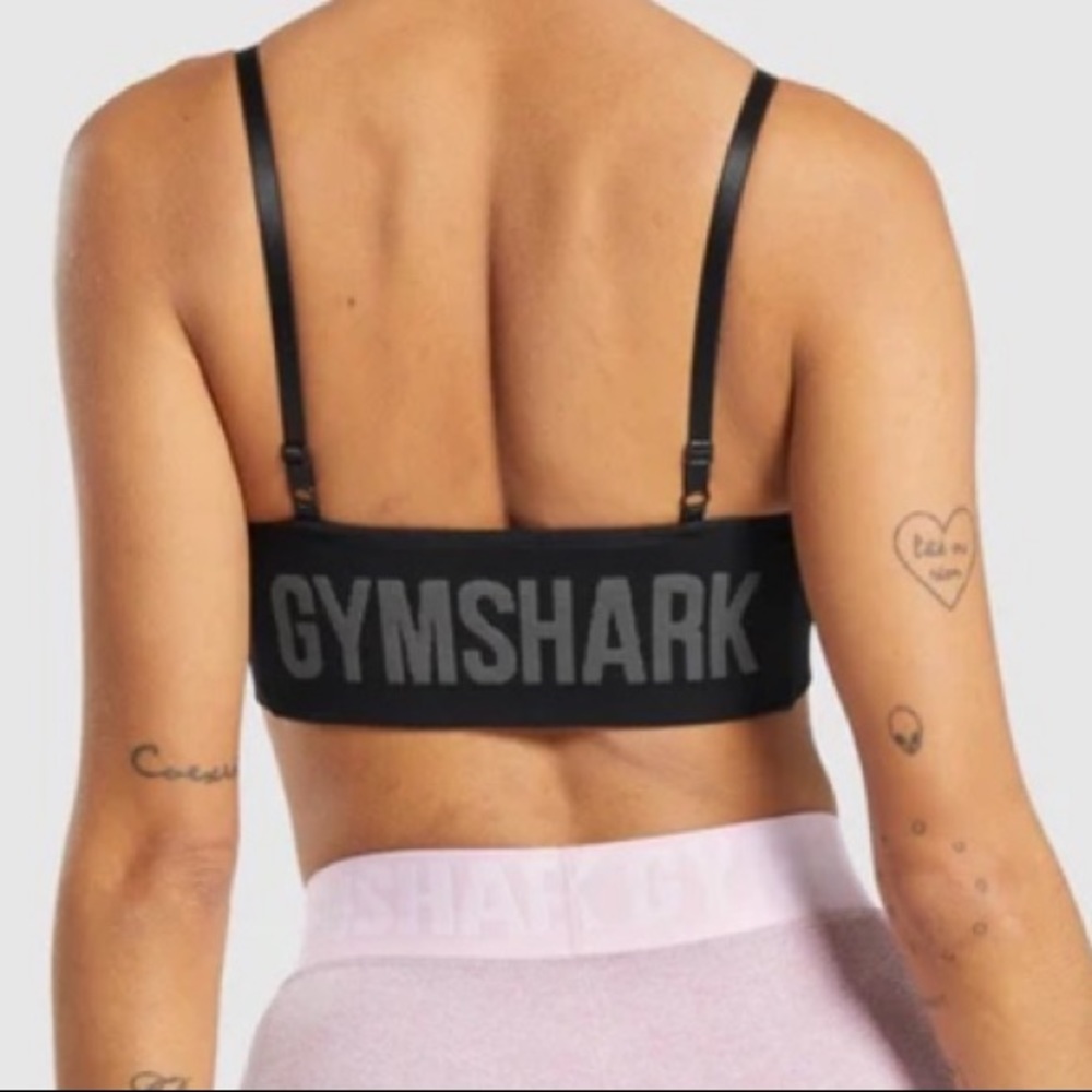 Gymshark Black Logo Bralette - Supportive Women’s Intimate